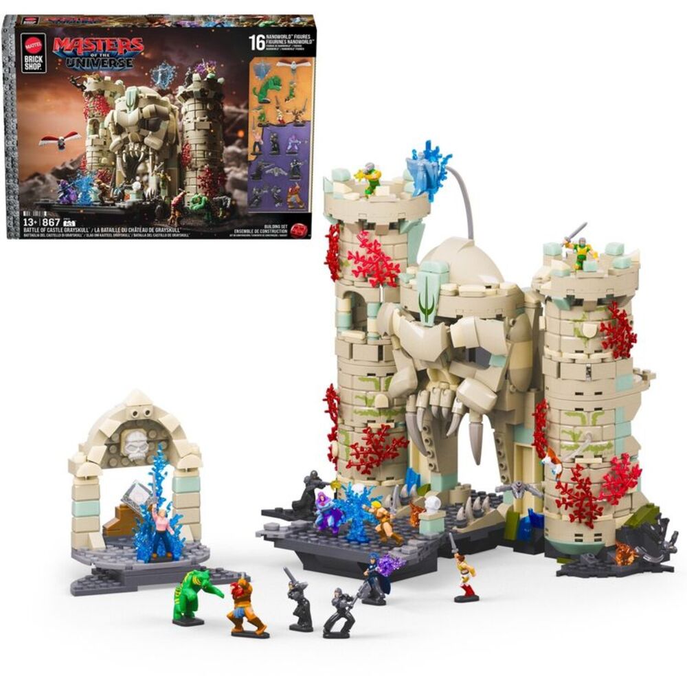 Mattel Brick Shop Masters of the Universe Battle of Castle Grayskull Building